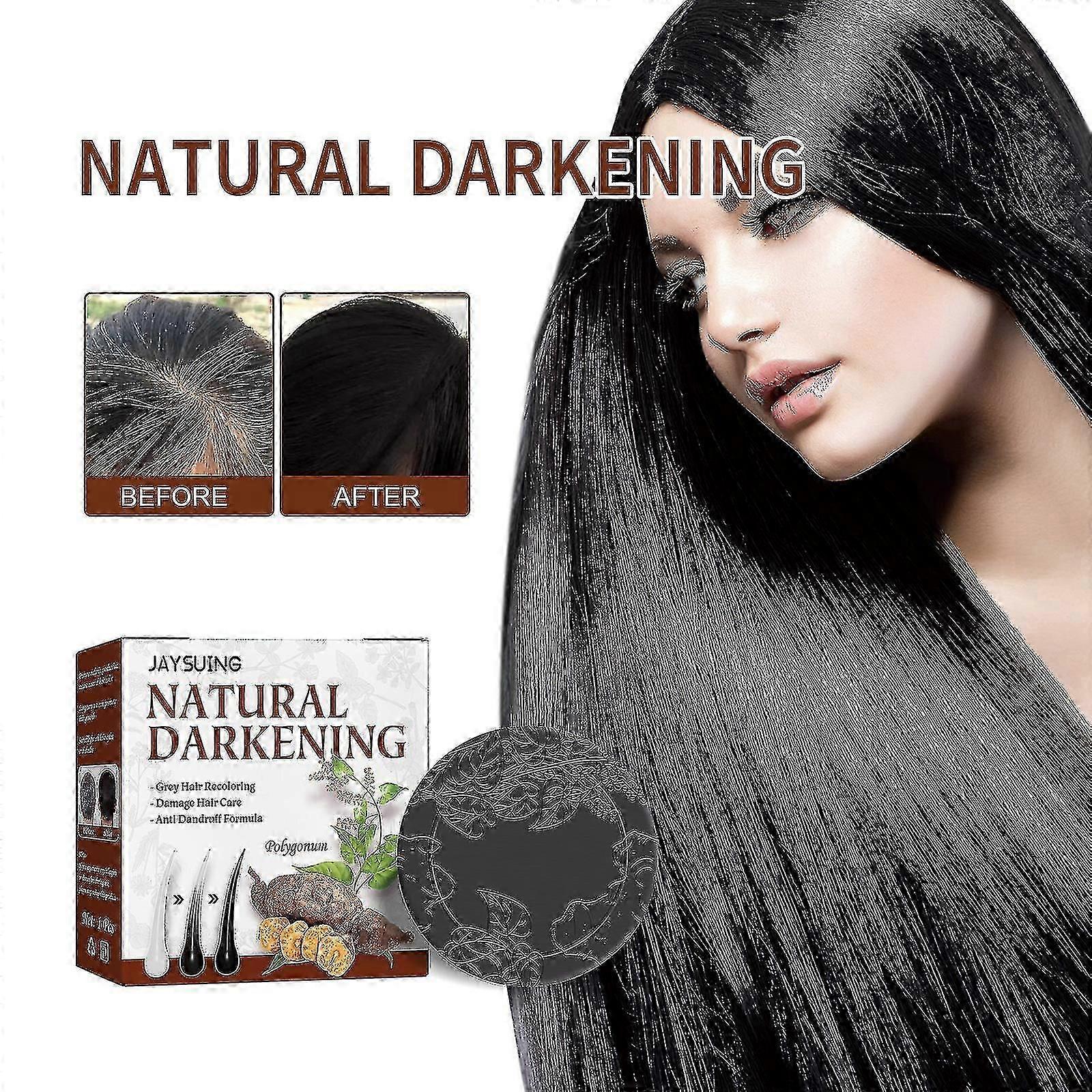 Jaysuing Shampoo Soap Polygonum Multiflorum Essence Naprawia naturalne czarne włosy nawilżający i wygładzający szampon do pielęgnacji włosów mydło |