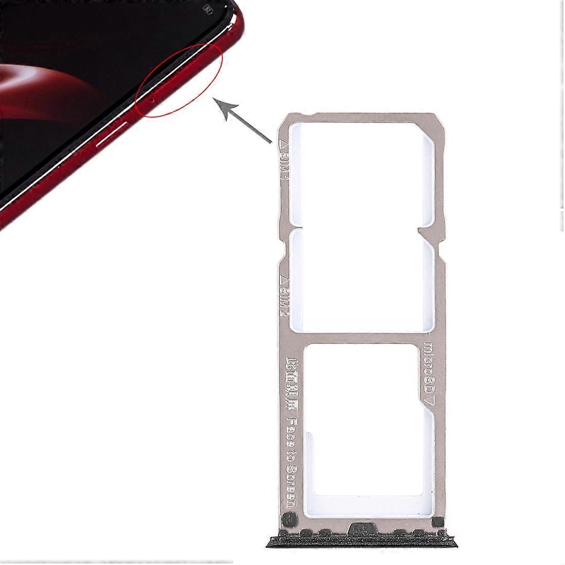 For OPPO A3 2 x SIM Card Tray + Micro SD Card Tray