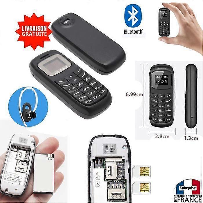 Mini pocket telephone BM70 dual SIM Bluetooth headset GSM mobile discreet earphone