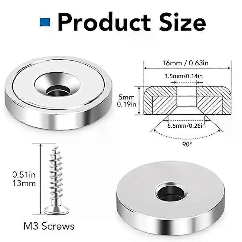 Multi Neodymium Disc Countersunk Hole Permanent Rare Earth for Tool Room Science Craft Office Science