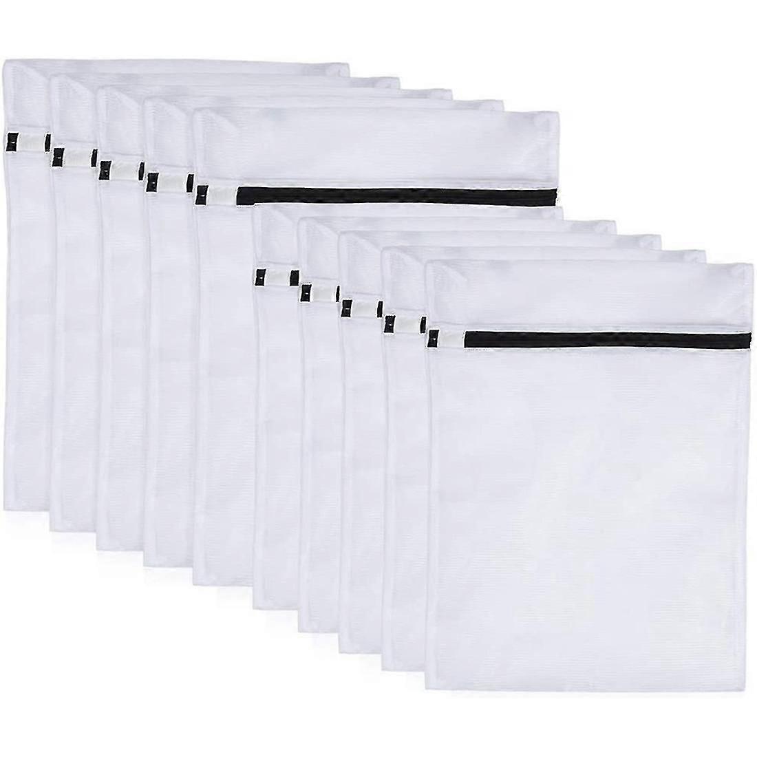 Paquet de 10 sacs à linge pour machine à laver, sacs à linge en maille zippée, sacs à linge pour chemisiers, soutiens-gorge, H-Good