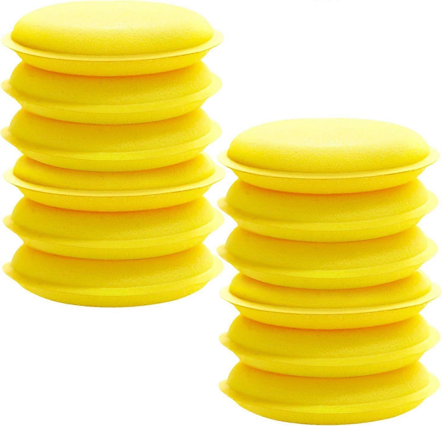Car Polishing Pads, Soft Foam Applicator, Wax Applicator Sponge for Cleaning Vehicle Windows, 12pcs