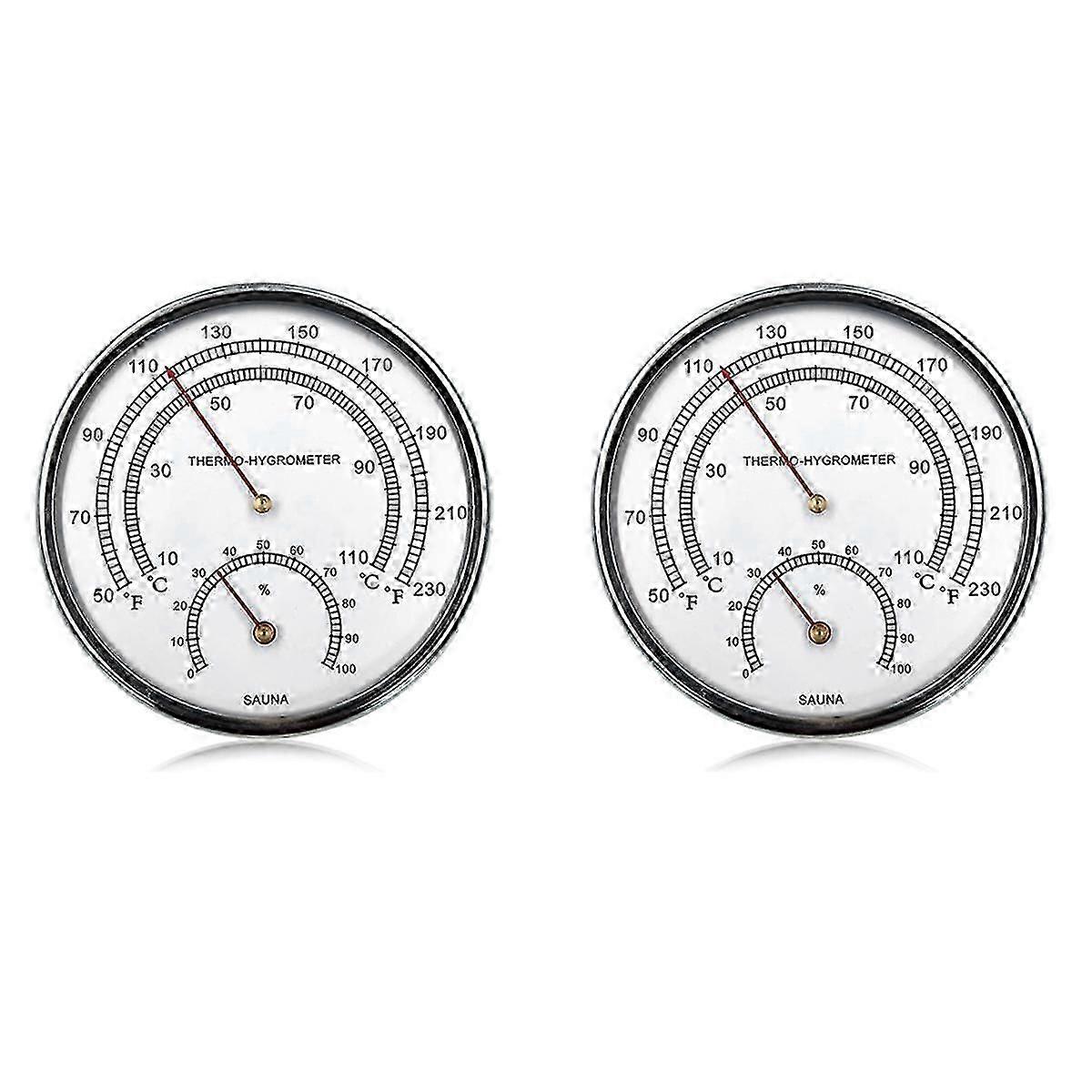 Akcesoria do sauny Termometr do sauny Fahrenheita 2 w 1 Metalowy termometr do sauny i higrometr z H