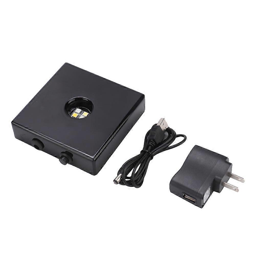 US Plug AC100-240V RGB+W LED Bright Light Bottle Sticker Coaster Square for Bar Party Table