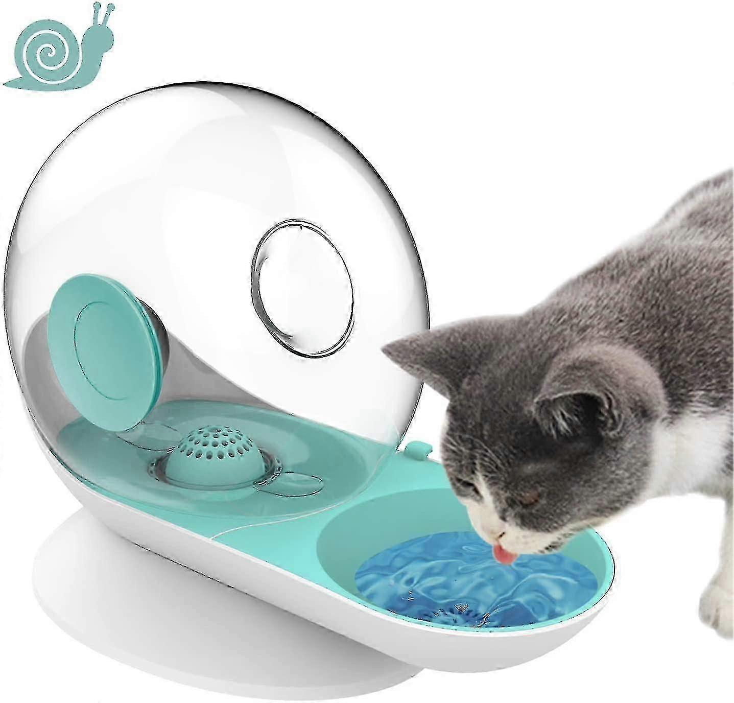 Cat Dog Water Dispenser, Snail Shape Foutains With Non-rust Spring
