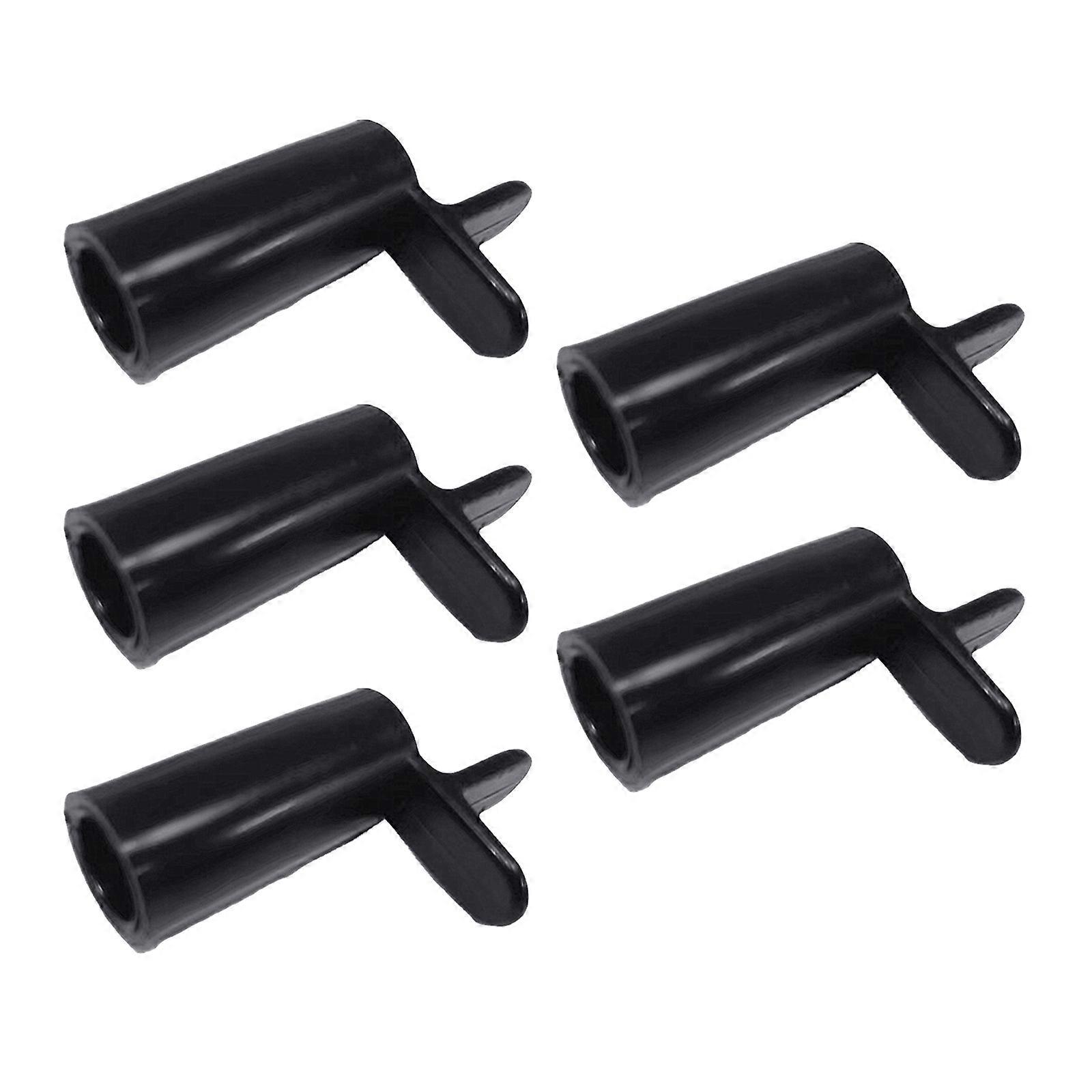 5Pcs Billard Snooker Bridge Head Rack Pool Queue Support Bridge Head Pool Bridge Queue Rack für Billardtisch Support Rod Rack Schwarz