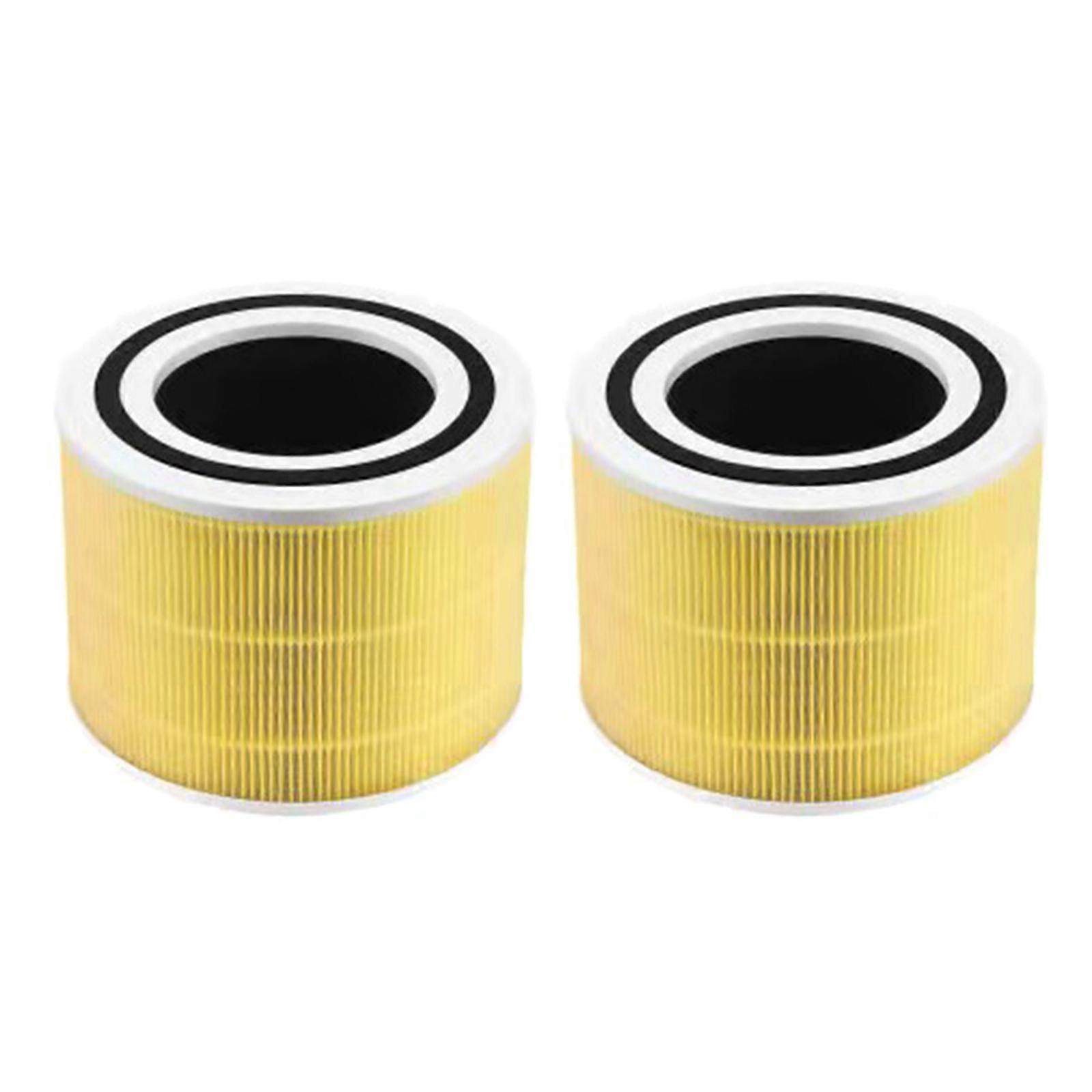Core300 utbytesfilter för Core300 och Core300S luftrenare, 3-i-1 H13 True HEPA utbytesfilter gult