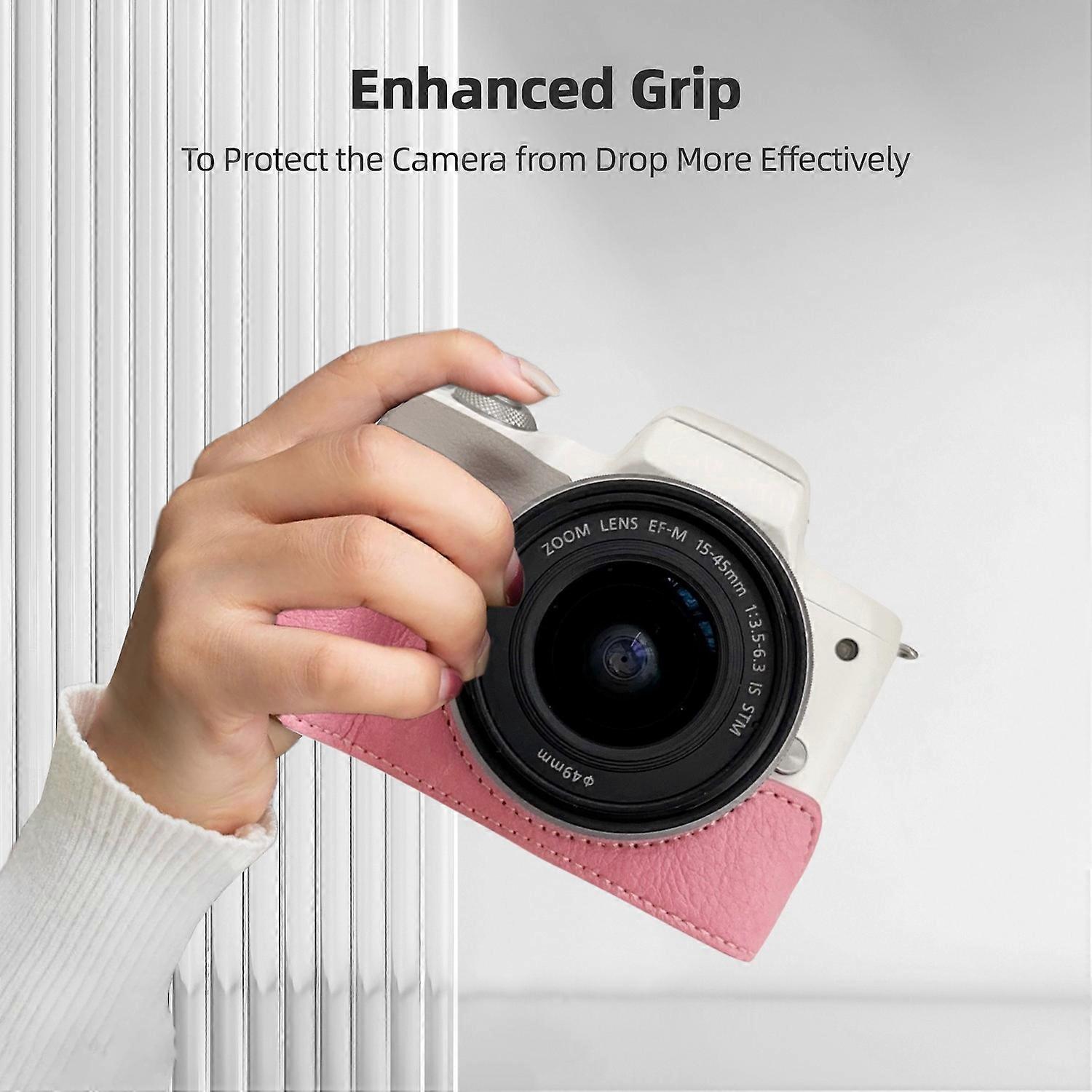 Portable Camera Protective Case Retro Style Camera Case Holder Carry Bag Opening Bottom Design with