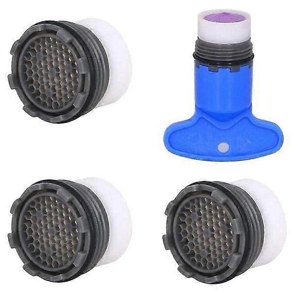 Professional Faucet Aerator Set with Wrench - Durable, Universal Fit, Reduces Water Consumption, 3 Pack