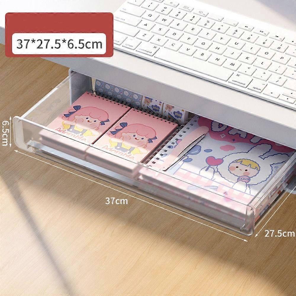 Pull Out Storage Box Undertable Drawer Invisible Storage Under Desk Drawer
