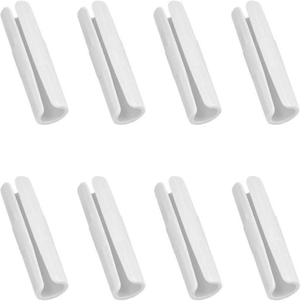 Non-bendable Durable ABS Plastic Sheet Fasteners, Y-shaped Opening Design For Easy Install, 8 Pieces In White/Grey/Green, Secure Fixation On Raised