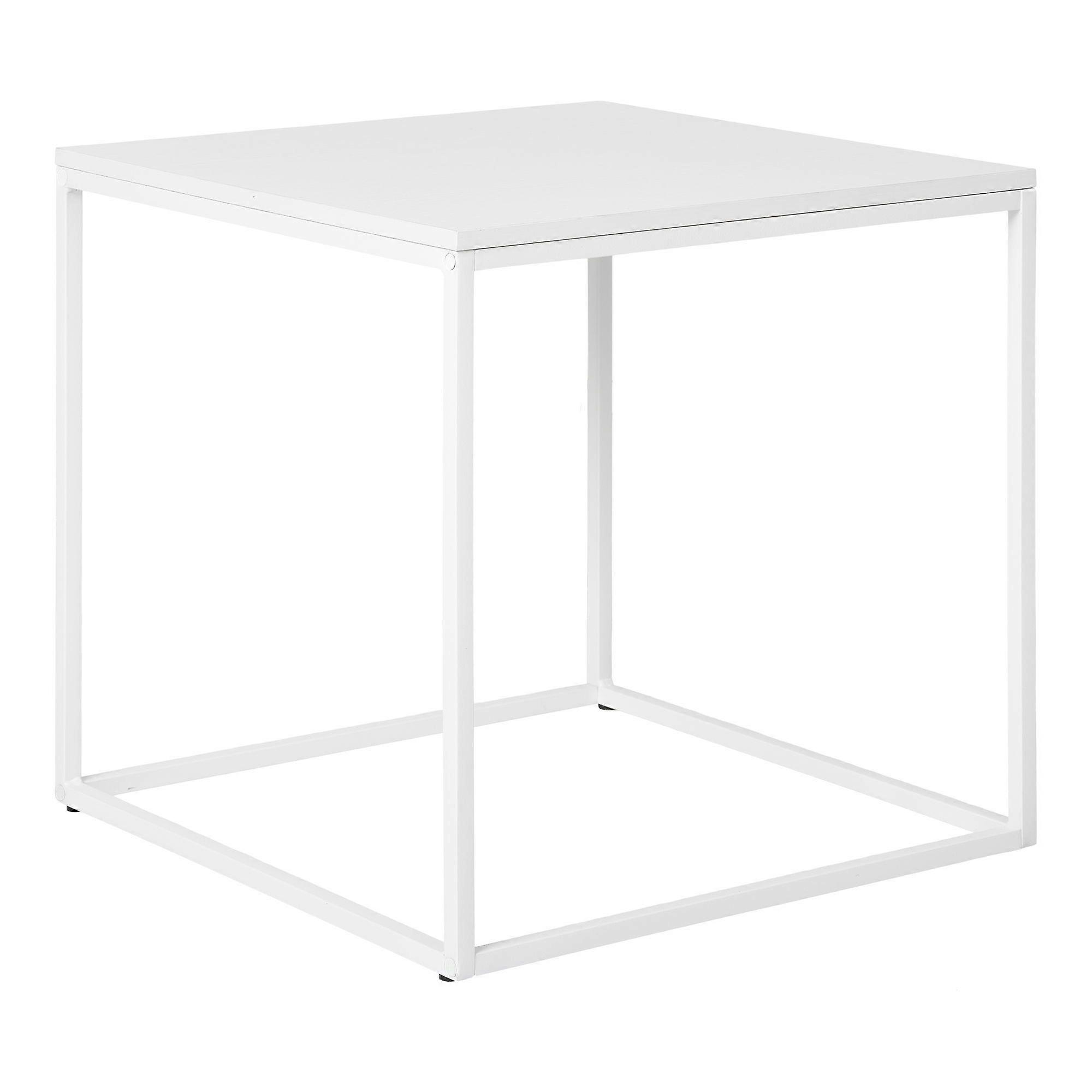 Table d’appoint cubique blanche 45 x 45 x 45 cm