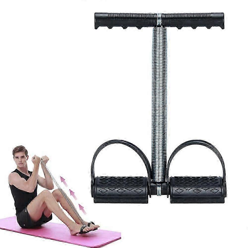 Adjustable Abdominal Exerciser for Core Workout, Portable Sit-Up Assist with Spring Resistance - Home Gym Equipment