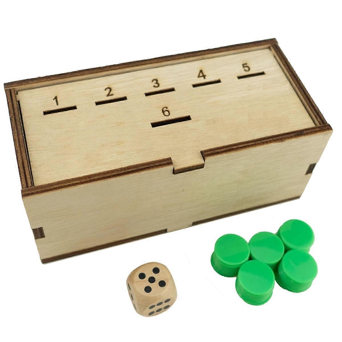 Penny Game - Fun Board Game Works with Pennies, Get Rid of Coins to Win, Coin Game Wood Box for 2-6 