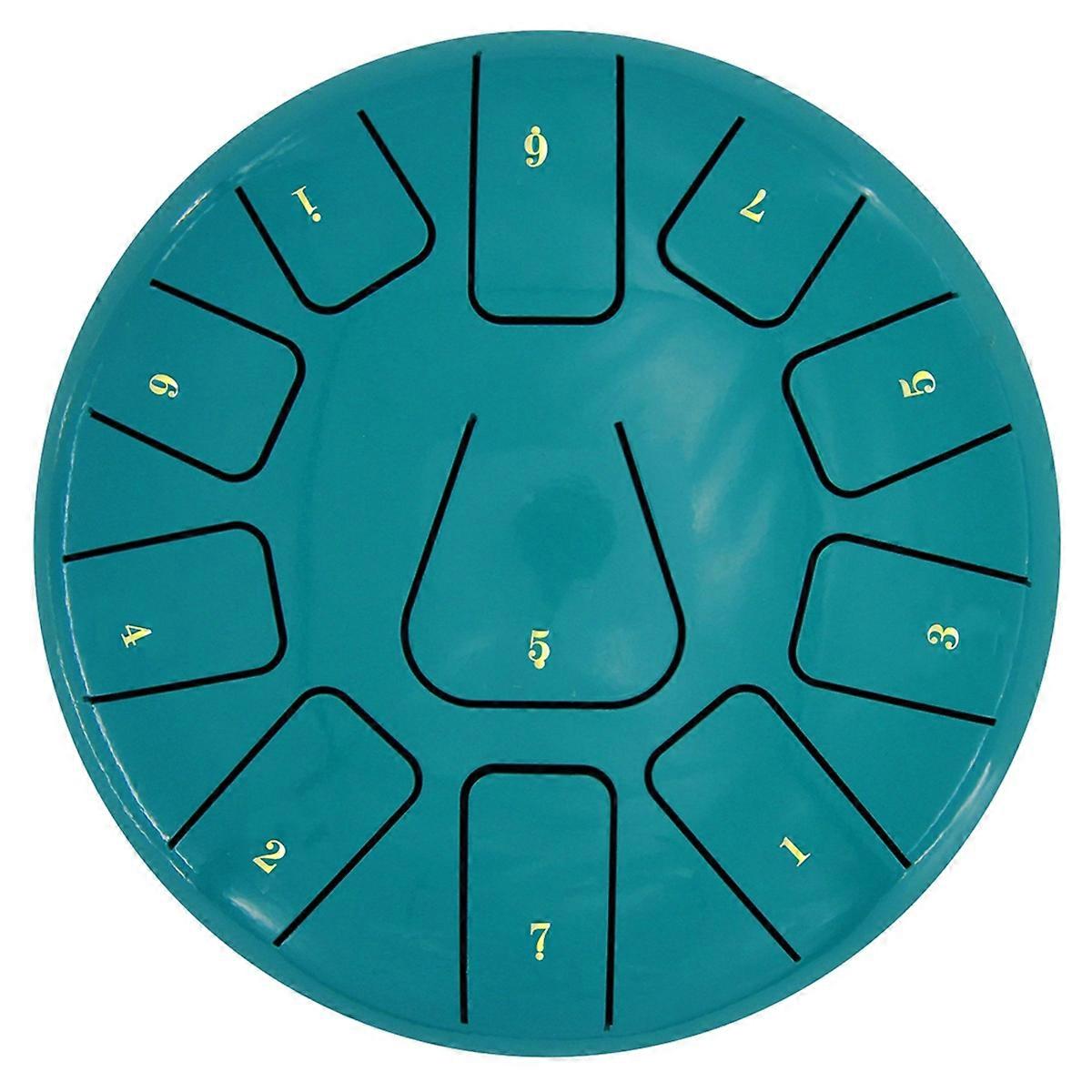 8 Inch Steel Tongue Drum, 11 Note Tambourine D