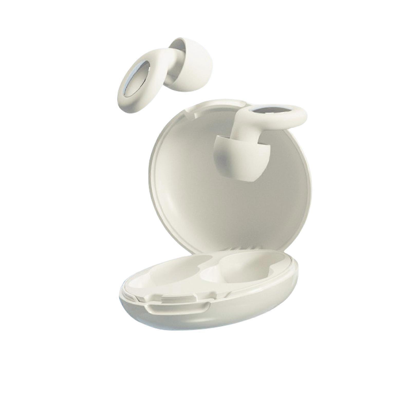 Ear Plugs for Sleep, Silicone Noise Cancelling Earplugs for Sleepings, Soft Reusable Earbuds for Sleep, Noise Sensitivity  White