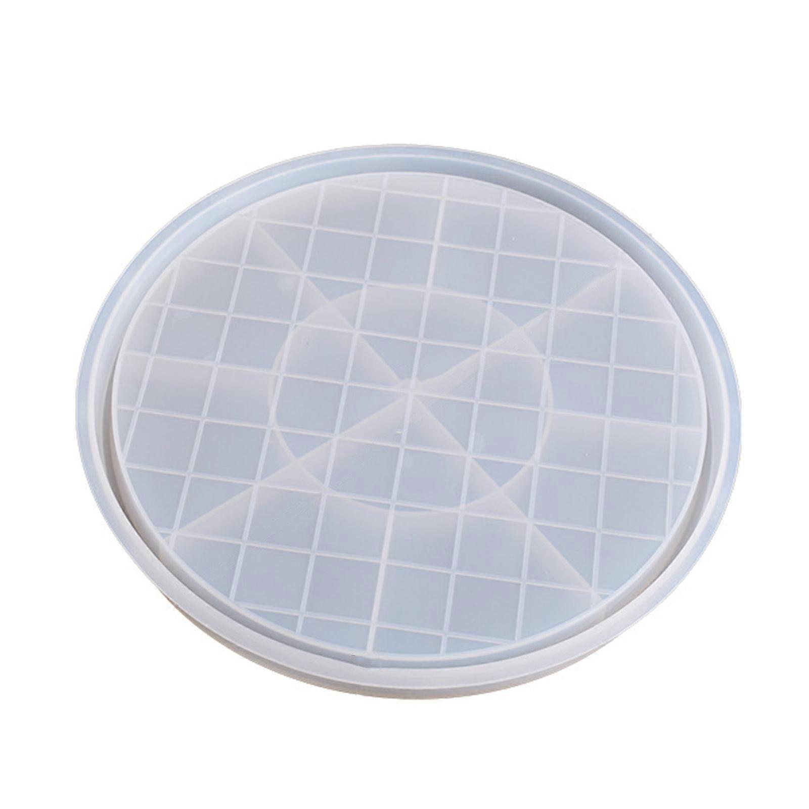 Oval Silicone Coaster Mold,Round Crystal Silicone Molds for Casting with Resin,Concrete,Cement and Clay Oval Tray Mold  L