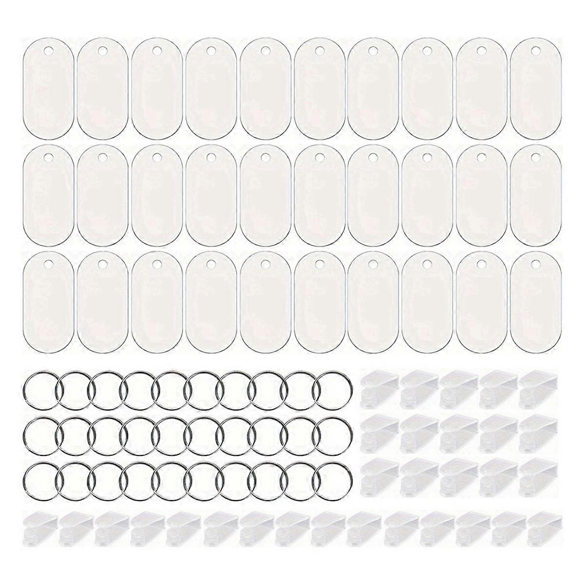90Pcs Sublimation Keychain Blanks ,Heat Transfer Keychain Blanks,