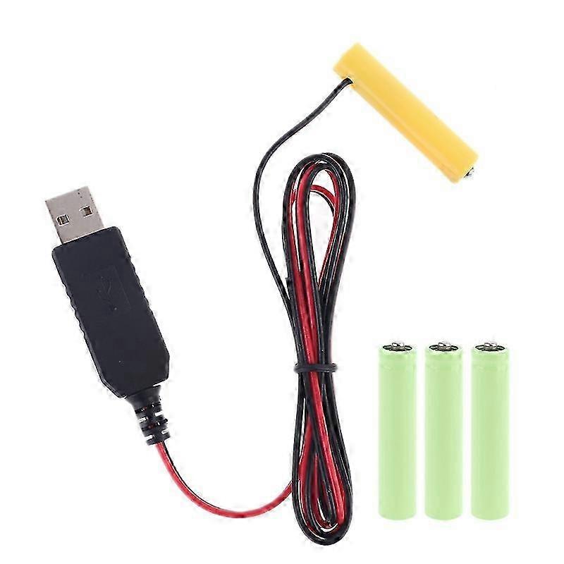 LR03 AAA Battery Eliminator USB Cable 1.5V-6V