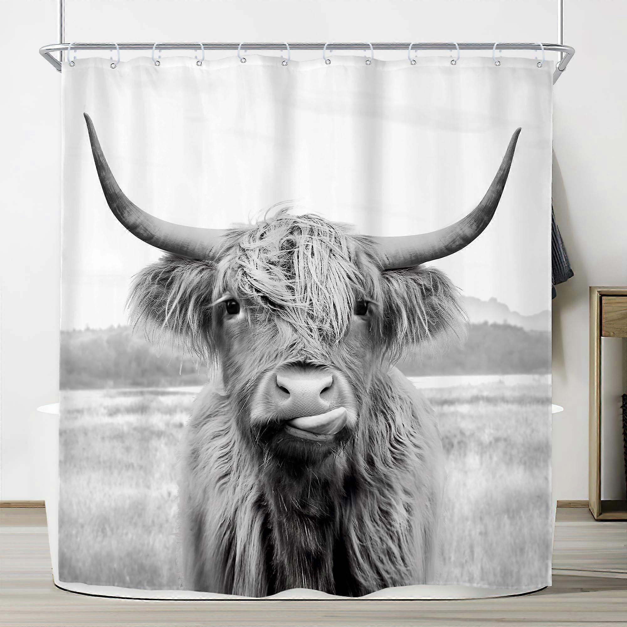 Funny Shower Curtain for Bathroom Decor 72x72 Inch Waterproof Polyester Fabric with Unique Prints and Easy Install Hooks