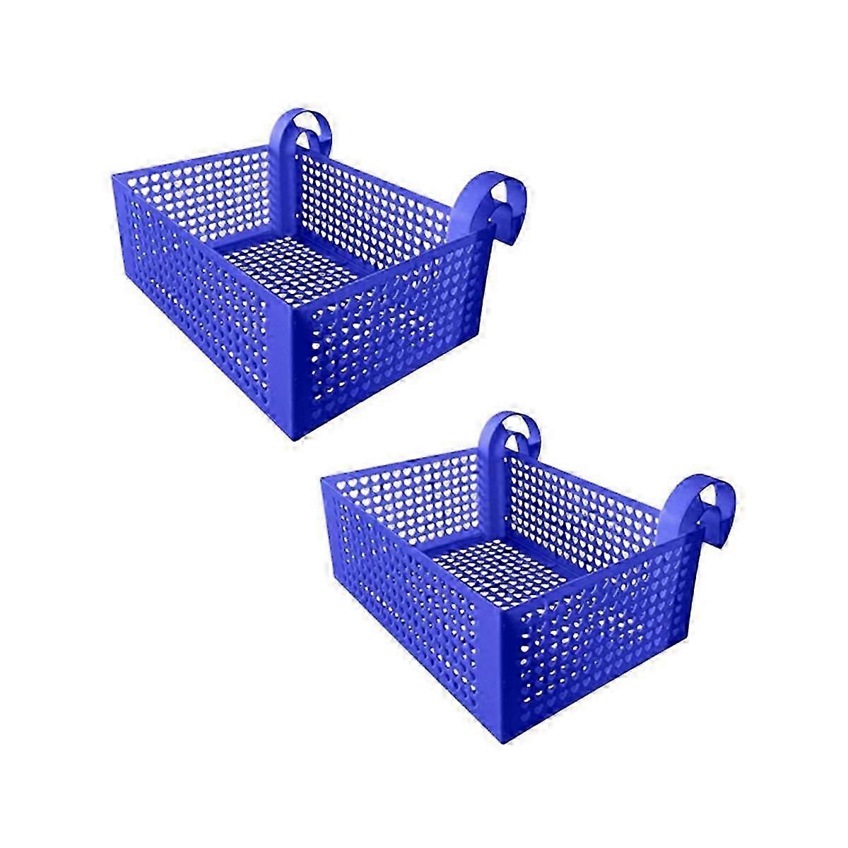 2Pcs Pool Storage Basket Hanging Portable Frame Removable Mesh Storage Rack Pool Drink Holder Pool