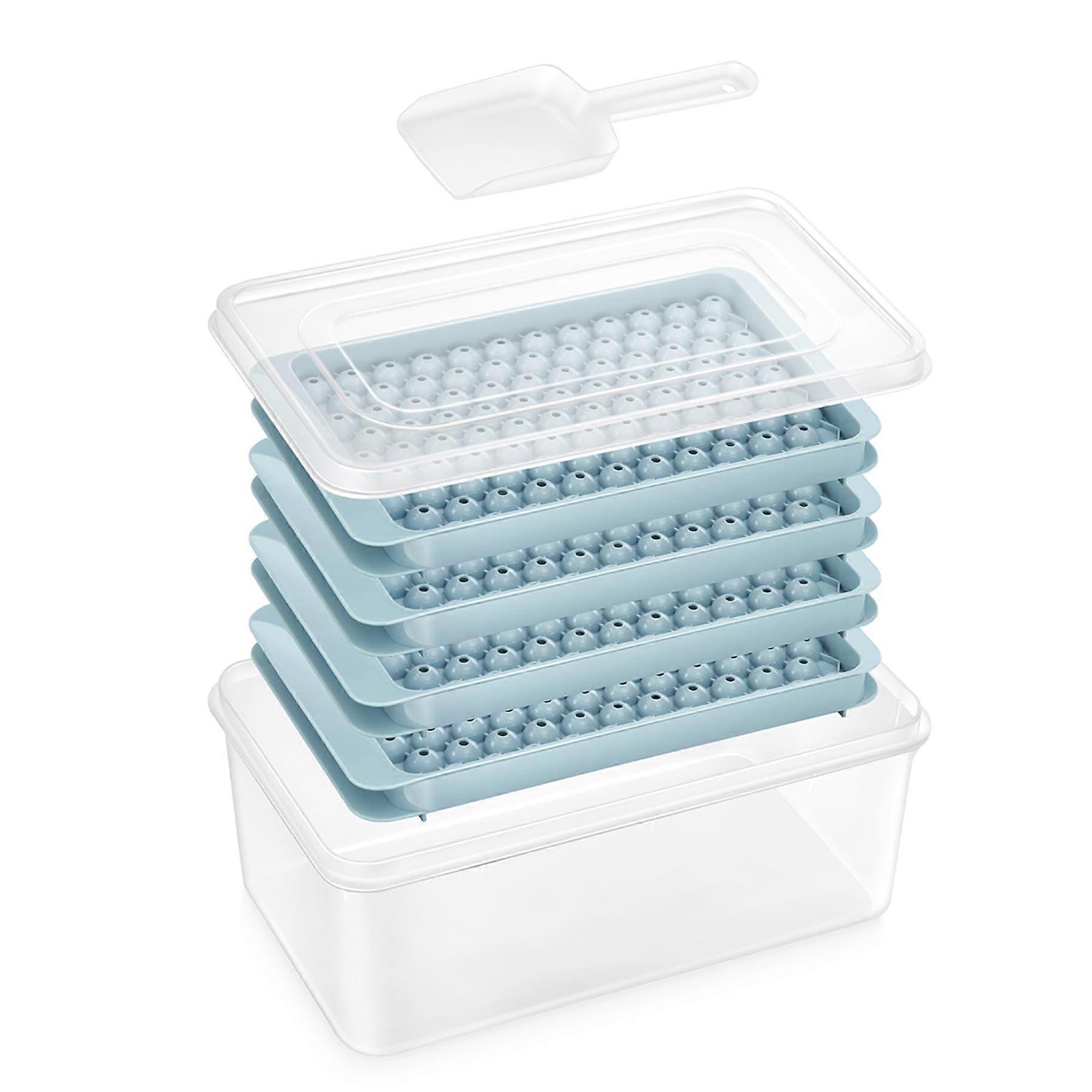 4 Pack Mini Tiny Round Ice Cube Tray for Chilling Drinks Coffee Cocktail Juice