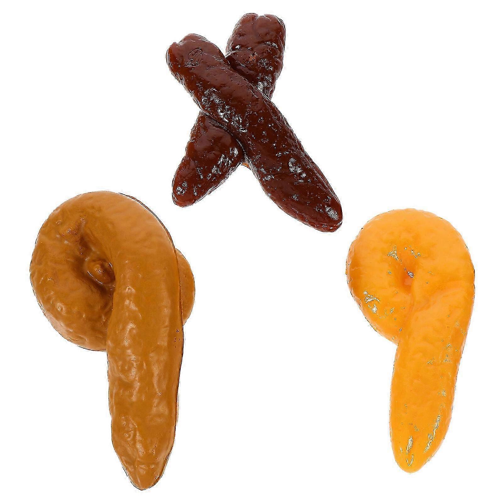 3pcs Simulated Stool Models Simulated Faeces Models Simulated Faeces Toys