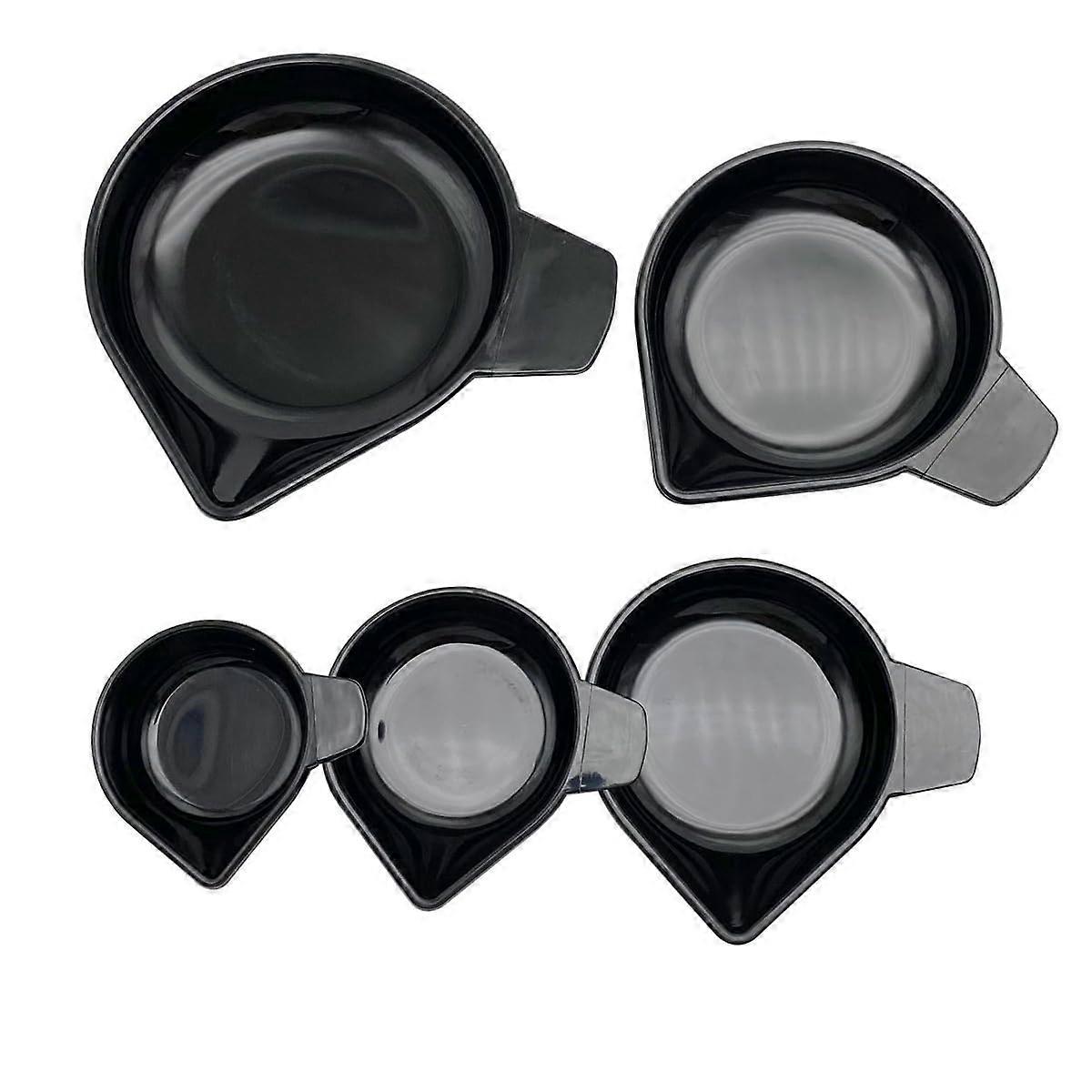 Plastic Digital Libra Weight Pan Set of 5, Electronic Libra Tray for Kitchen Food and Lab Use, Jema Liquet