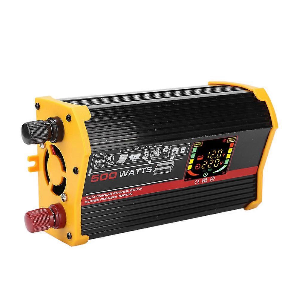 500W DC 12V zu AC Buntes LCD USB Auto Power Inverter Konverter Transformator