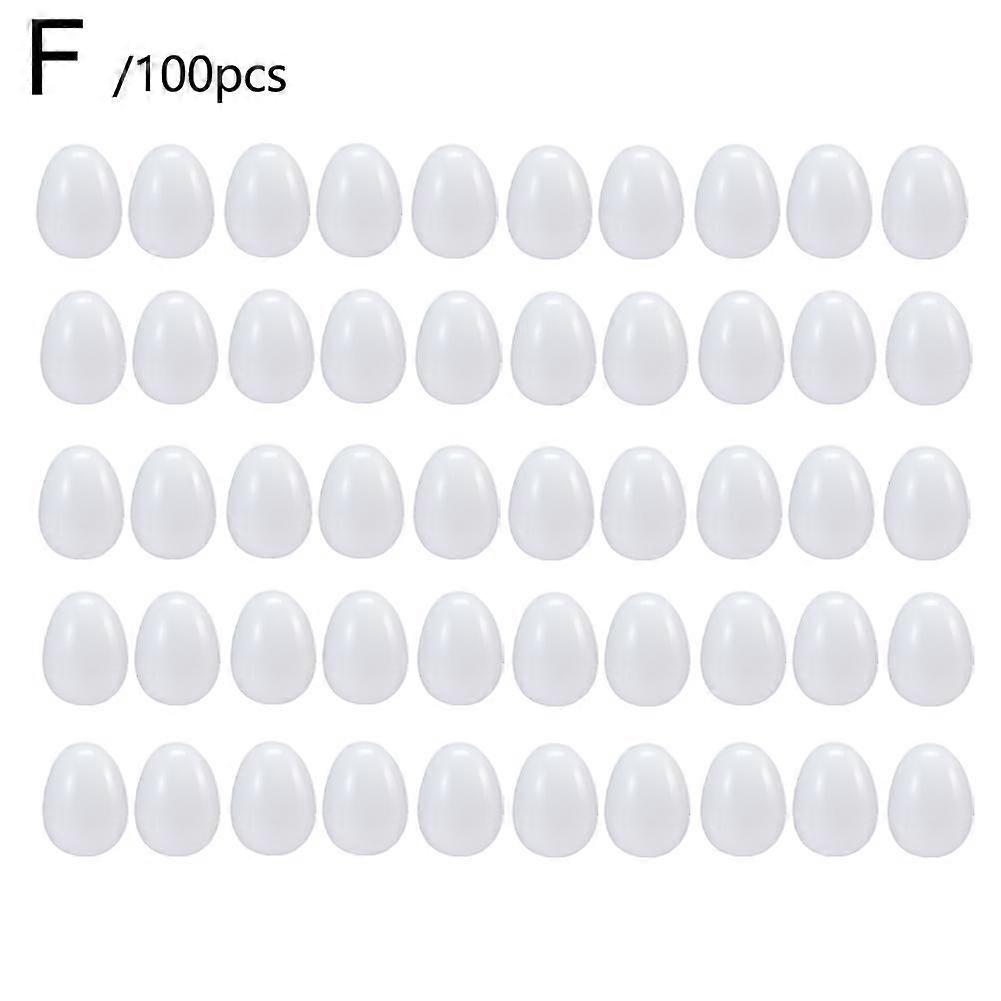 100 pcs Fillable Easter Eggs Pastel Bright Plastic Easter Eggs Bulk Empty Blank