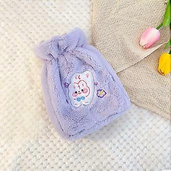 Plüschstickerei waschbar kann als Umhängetasche mit Wasser gefüllt Purple Bunny sein