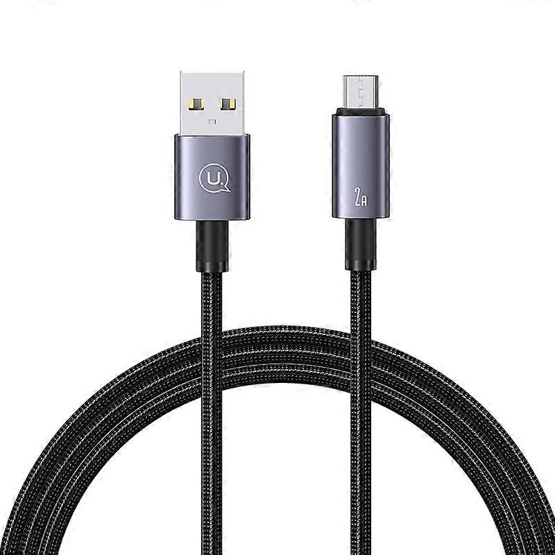 USAMS US-SJ668 USB To Micro USB 2A Fast Charge Data Cable, Length: 1.2m