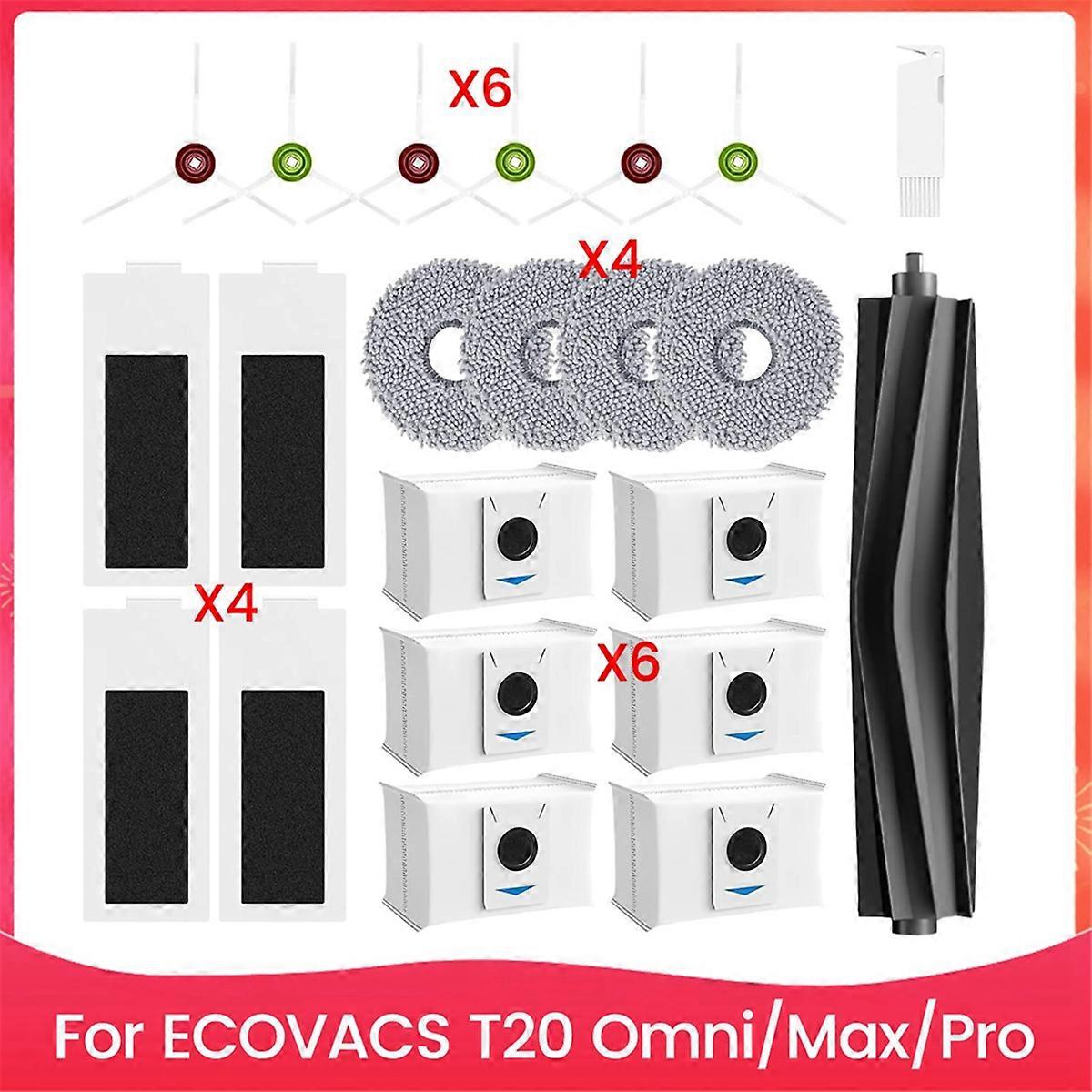 For ECOVACS T20 Omni/Max/Pro Series Accessories Main Side Brush