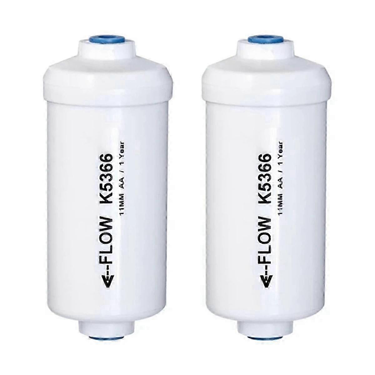 2 Pcs Replacement Fluoride Water Filter K5366 Compatible with Water Filtering System Purification E