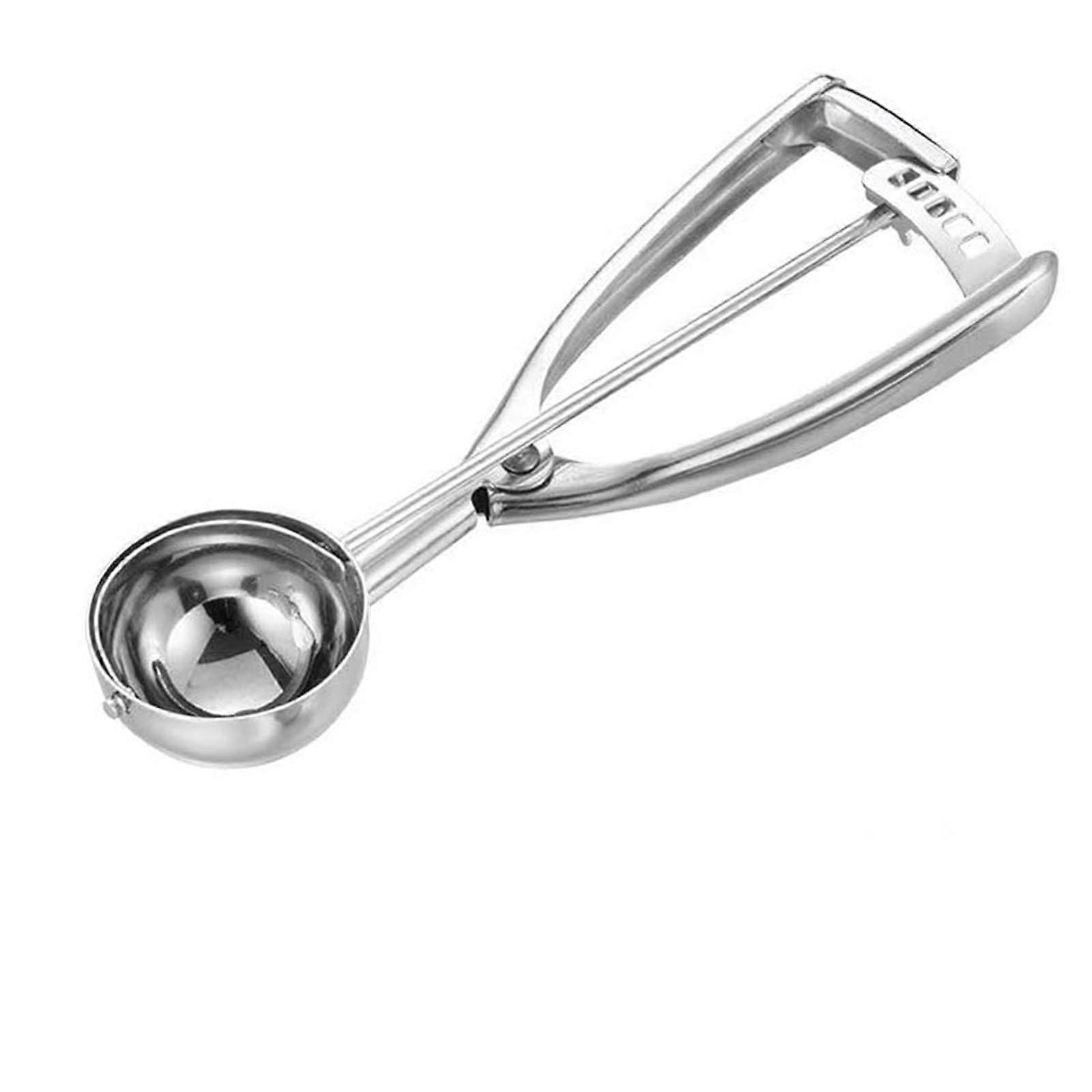 Ice Cream Scooper with Easy Trigger, 4cm Heavy Duty Ice Cream Scooper 304 Stainless Steel Spoon Baking Scoop Melon Ball Scoop for Fruit, Ice Cream, Sm