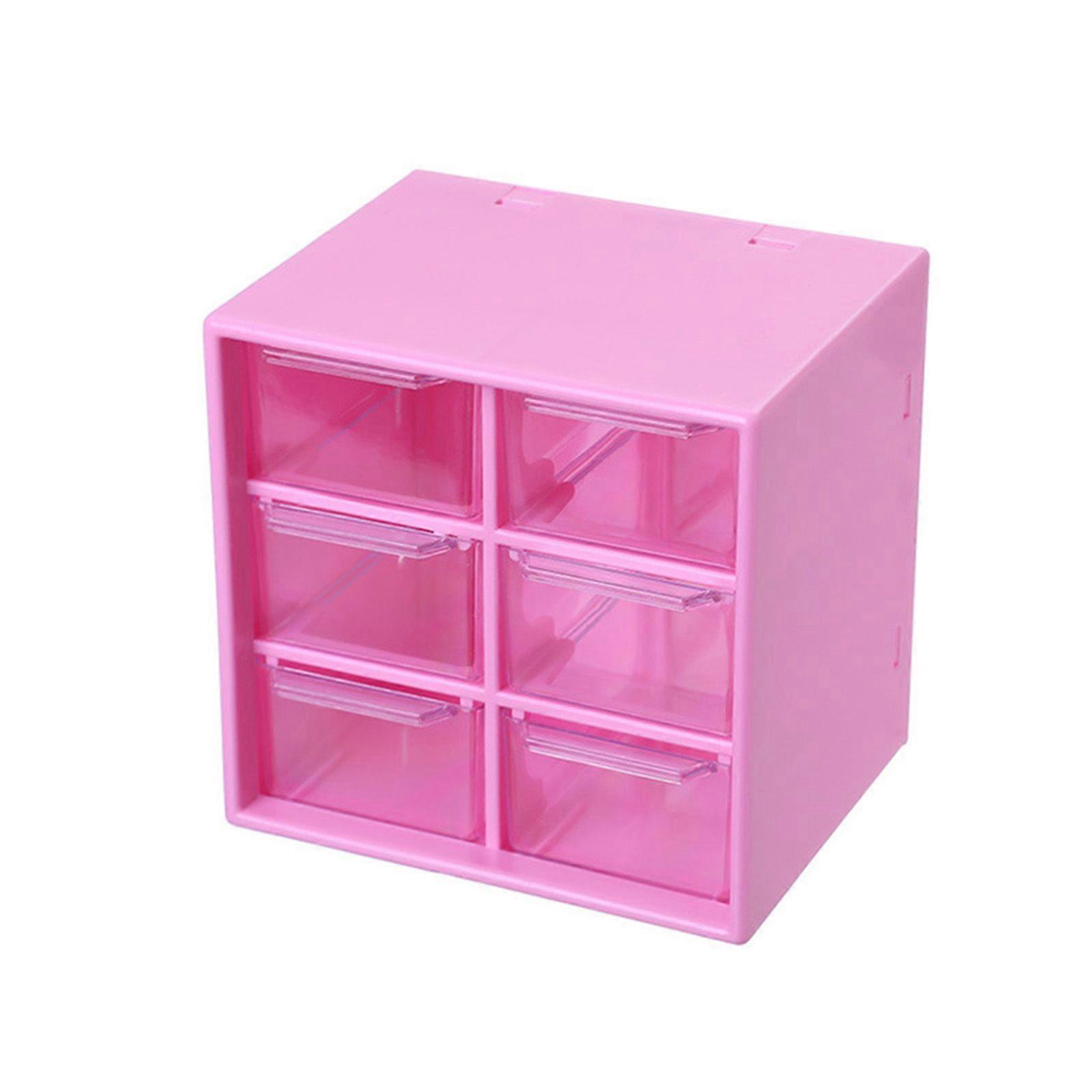 Drawer Storage Box 6 Grids/9 Grids Large Capacity Hand Account Book for Case for Stationery Jewelry Cosmetics Desktop Bo