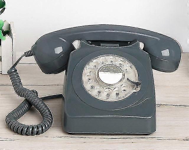 有线粉红色电话经典旋转拨号家庭办公电话 1930 年代古董复古电话 老式电话