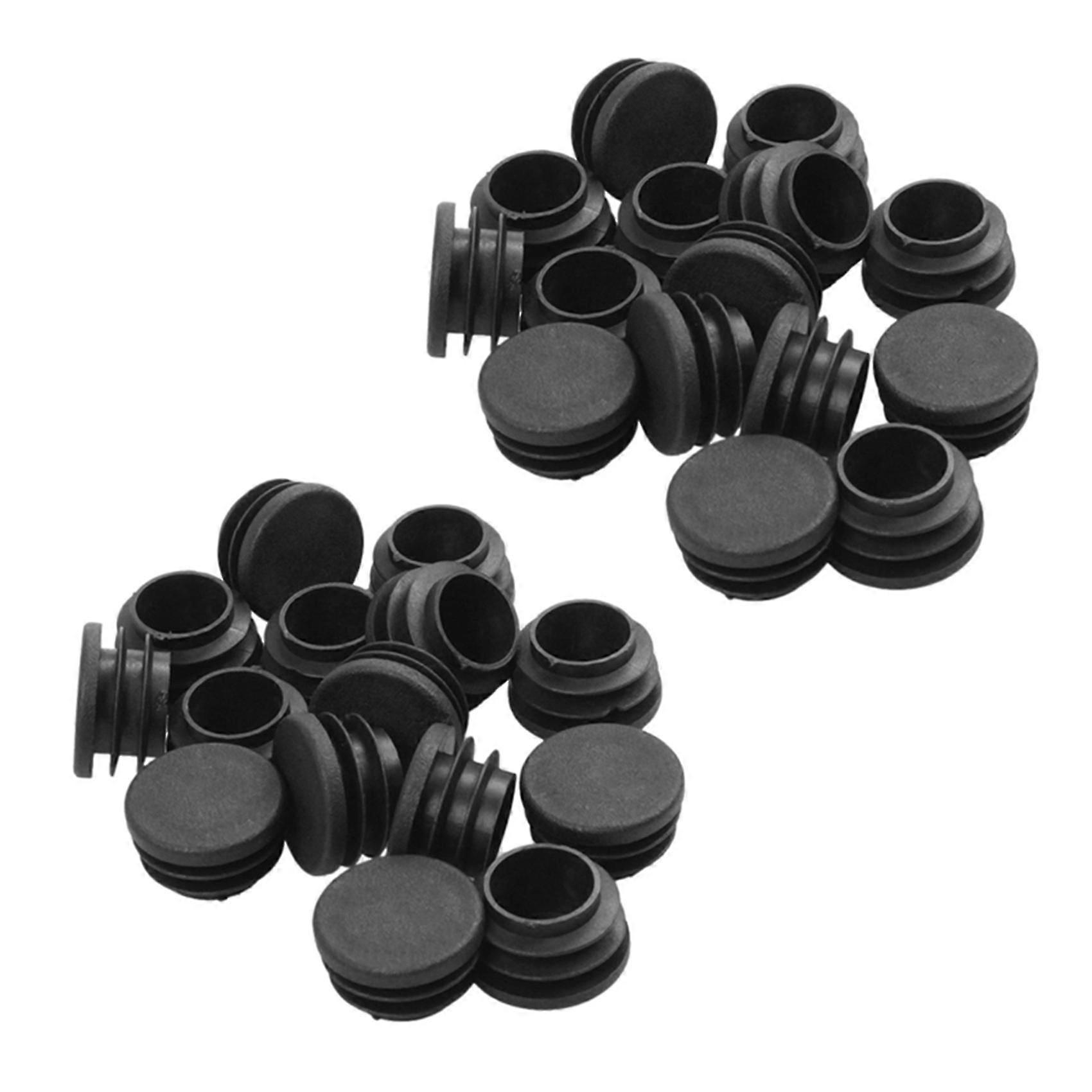 48pack Chair Table Legs Plug 22mm Diameter Round Plastic Cover Thread Inserted Tube To Protect The