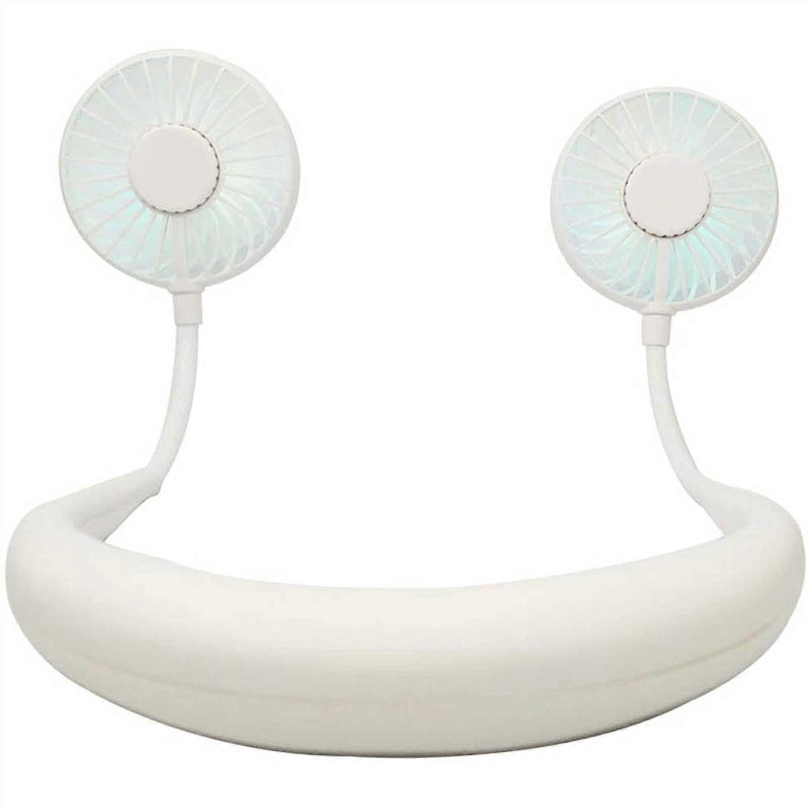 Neck Fan, Wearable Sports Neck Personal Fan, USB Rechargeable, Lightweight Design, Adjustable Speed, Portable for Outdoors