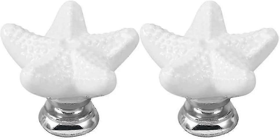 2 Pieces Ceramic Er Knobs Er Pulls S Cabinet Door Knob With Screws Home R ()