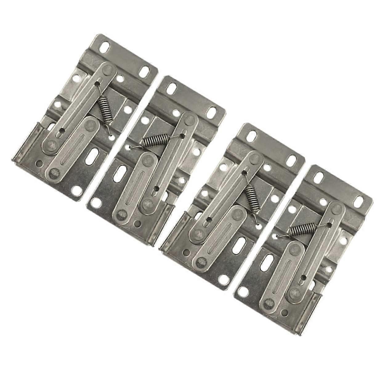 4pcs Tip Out Hinge Locking Drop Down Spring Hinges for Kitchen Cabinet Doors for Tipping Shoe Cabinets Lockers and Bookcases