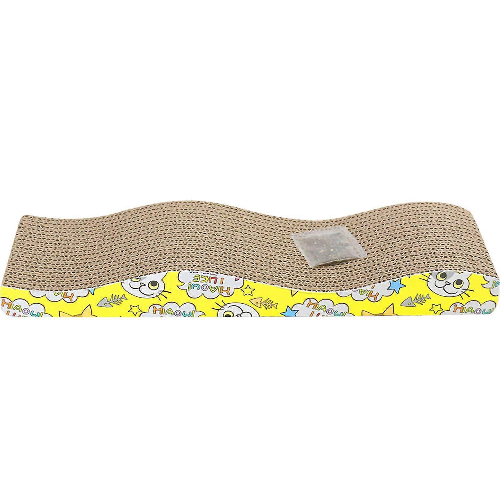 SDIGV Cat Scratcher Cardboard Safe Cute Scratch Resistant High Density Cat Scratch Pad with Catnip for Cats