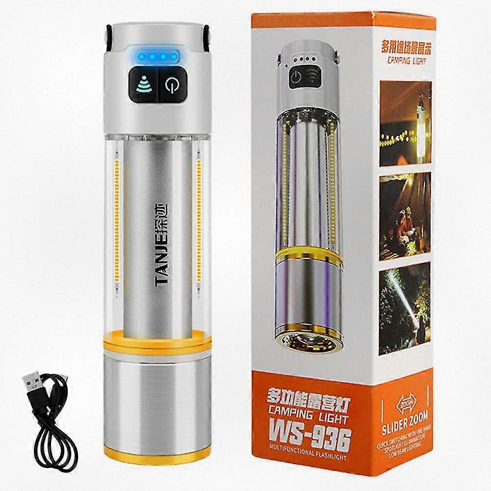 High-Power Rechargeable LED Flashlight for Long-Range Outdoor Use