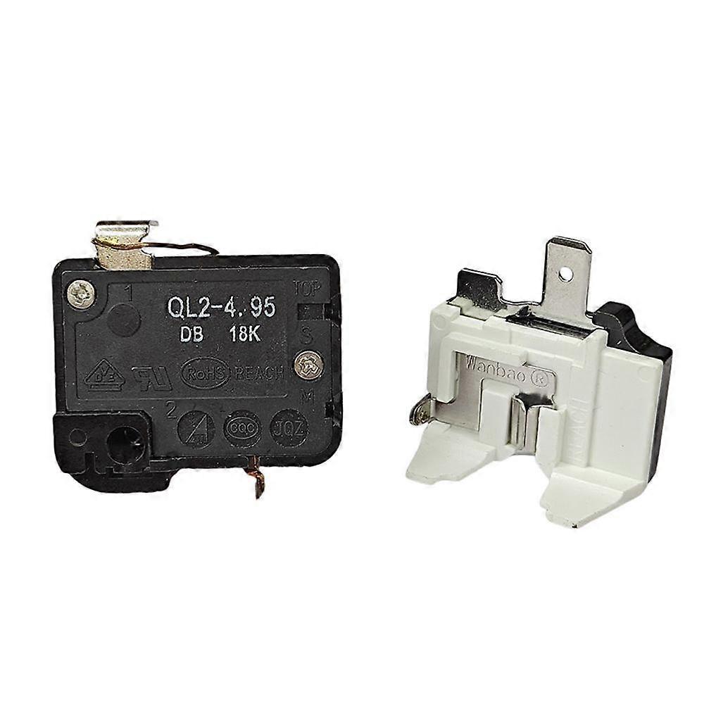 Refrigerator Display Freezer Heavy Duty Starter QL2-4.95 Starter Series Overload Thermal Protector (1x QL2-4.95 Starter+1x Butterfly Protector 1 Leg)