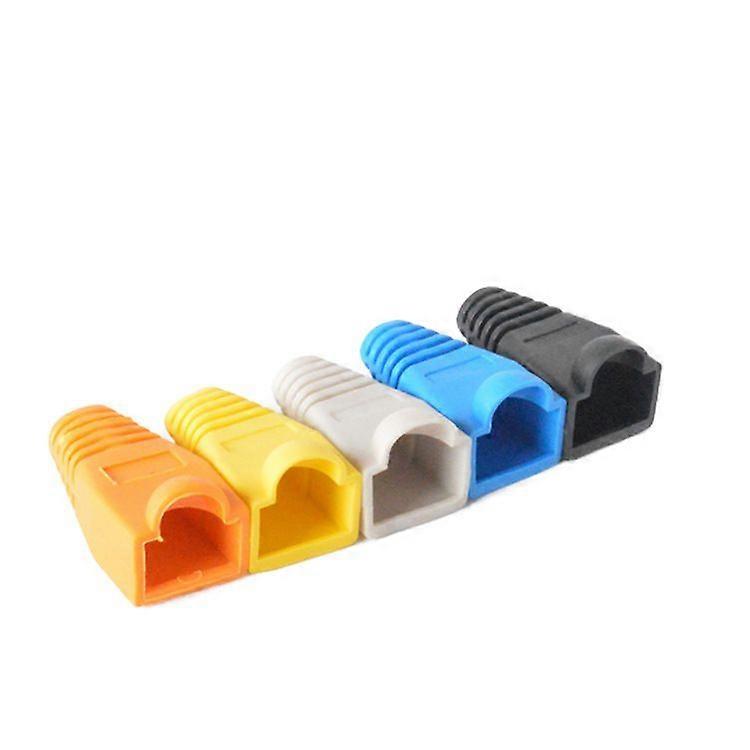 Network cable 8-core RJ45 crystal head sheath Network/network cable crystal head protective cover, 6/7MM