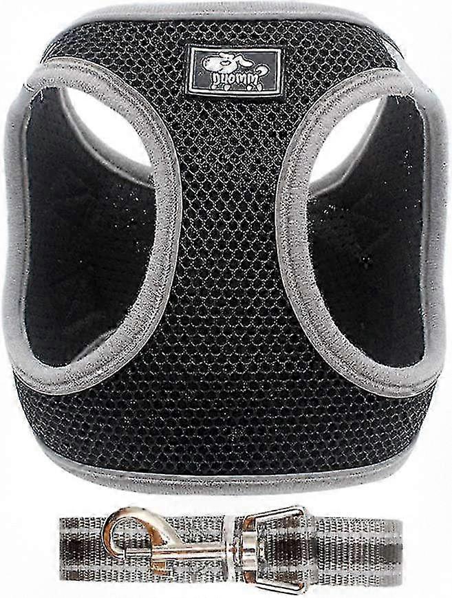 Adjustable Dog Harness with Reflective Tape for Increased Safety, Breathable and Comfortable Design