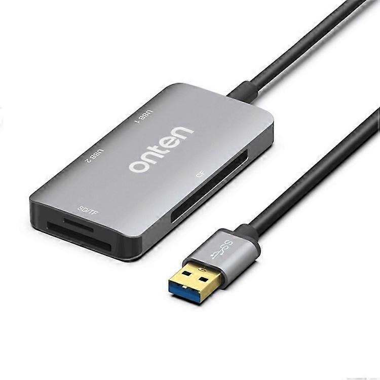 ONTEN 8107 USB 3.0 High Speed Card Reader CF SD TF Cards Simultaneous Reading Aluminum Alloy Adapter