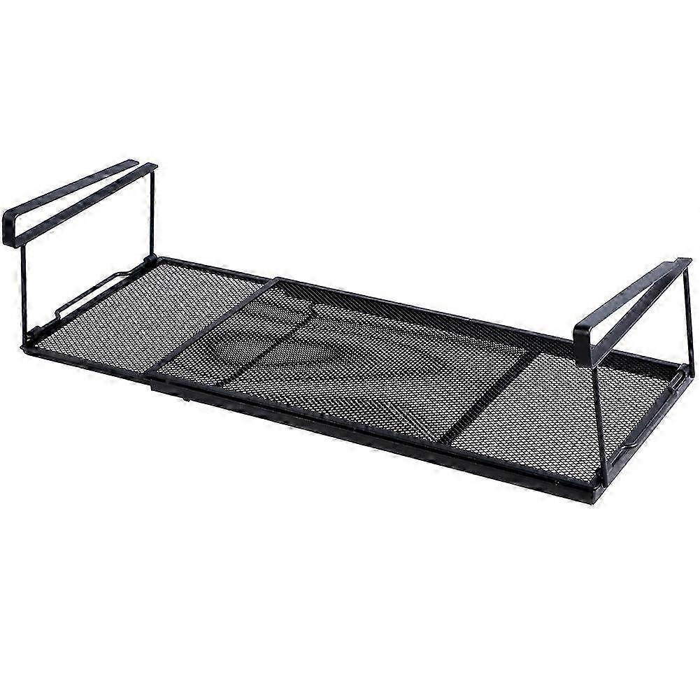 Extendable Organizer Shelf, Under Desk Storage Rack Under Cabinet