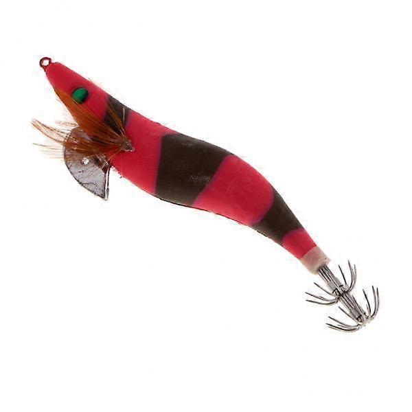 2x3.5# Squid Jigs Luminous Fishing Lures Artificial Baits Shrimp Color A