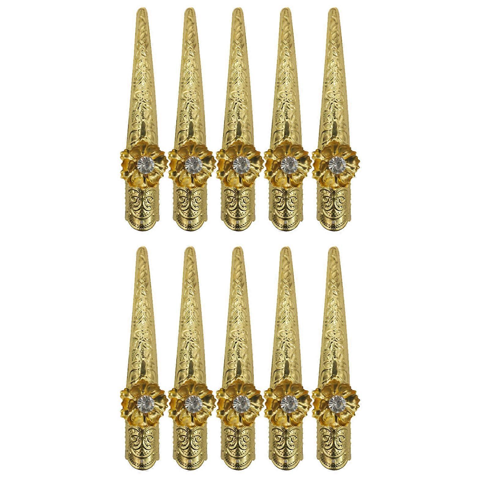 10 pièces protège-doigts confortables pour un usage quotidien, idéal pour les artistes des ongles à diverses occasions
